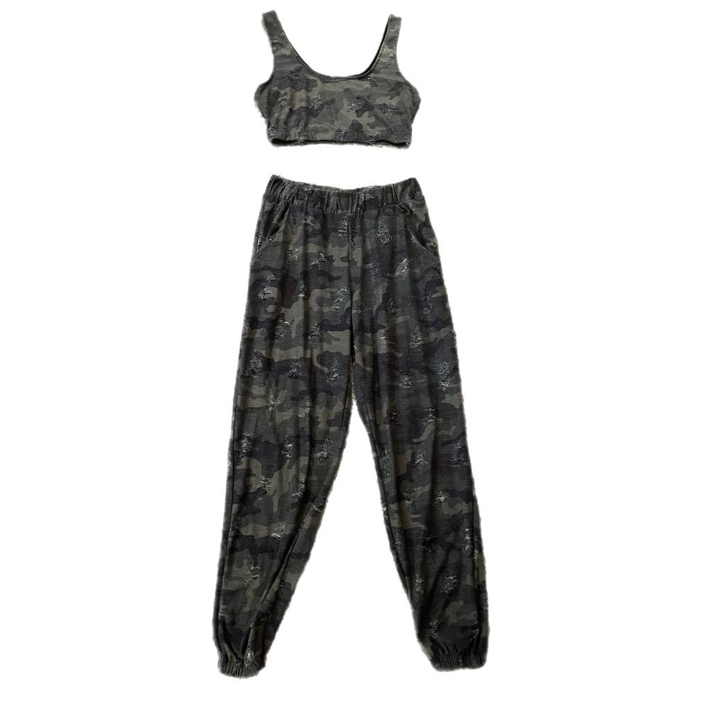 SET! Army Green Distressed Set Size M